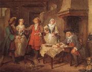 Nicolas Lancret The Marriage Contract USA oil painting artist